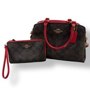 Coach Mini Lillie Carryall Crossbody Bag & Wristlet Set